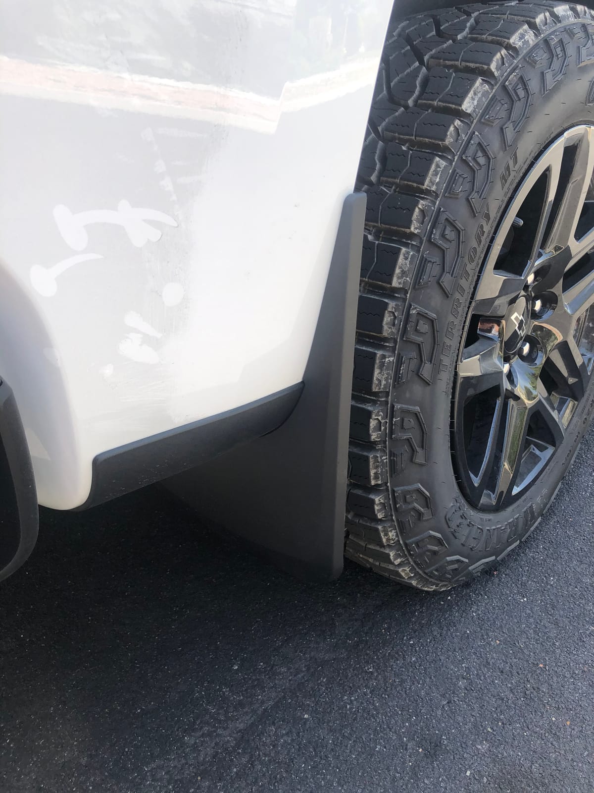 Husky Liners Custom Mud Guards | Fits 2019-2026 Chevrolet Silverado 1500 (Excludes ZR2, LT Trail Boss, Custom Trail Boss) | Rear Set, 2-pc Black - 59261 customer photo 2