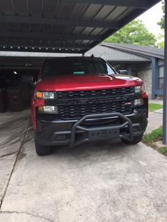 Tyger Auto TG-GD6C60508 Front Bumper Guard Compatible with 2019-2026 Chevy Silverado 1500; 2022 Silverado 1500 LTD (Not fit 2019-2021 LD) | Textured Black | Light Mount | Bull Bar customer photo 1