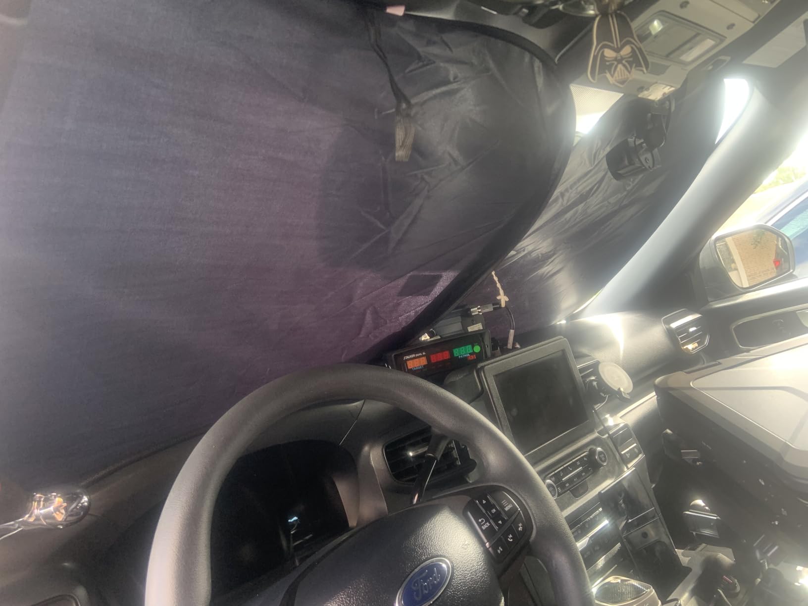Magnelex Windshield Sun Shade - Reflective Fabric Blocks Sun and Keeps Your Vehicle Cool, Foldable Sun Shield for Car (Universal Fit) customer photo 1