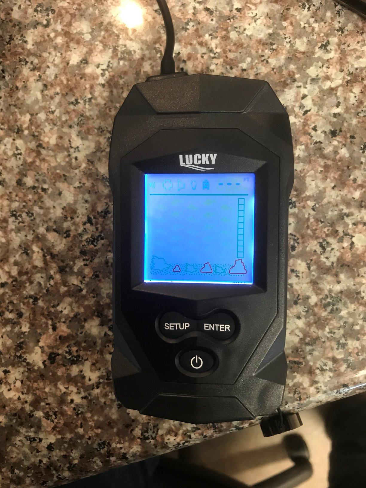 LUCKY Portable Fish Finders Wired Transducer Kayak Fish Finder Kit Portable Depth Finder LCD Display for Kayak Boat Ice Fishing customer photo 1