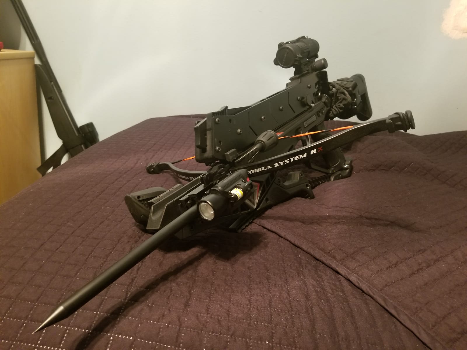 EK Archery Repeating Adder Crossbow 130 lb Cross Bow with 5 Shot auto-loading Magazine Includes 15 Carbon Arrows Bolts. Urban Preppers, Bushcraft, Home Defense, Target Shooters, Small Game Bow Hunting customer photo 2