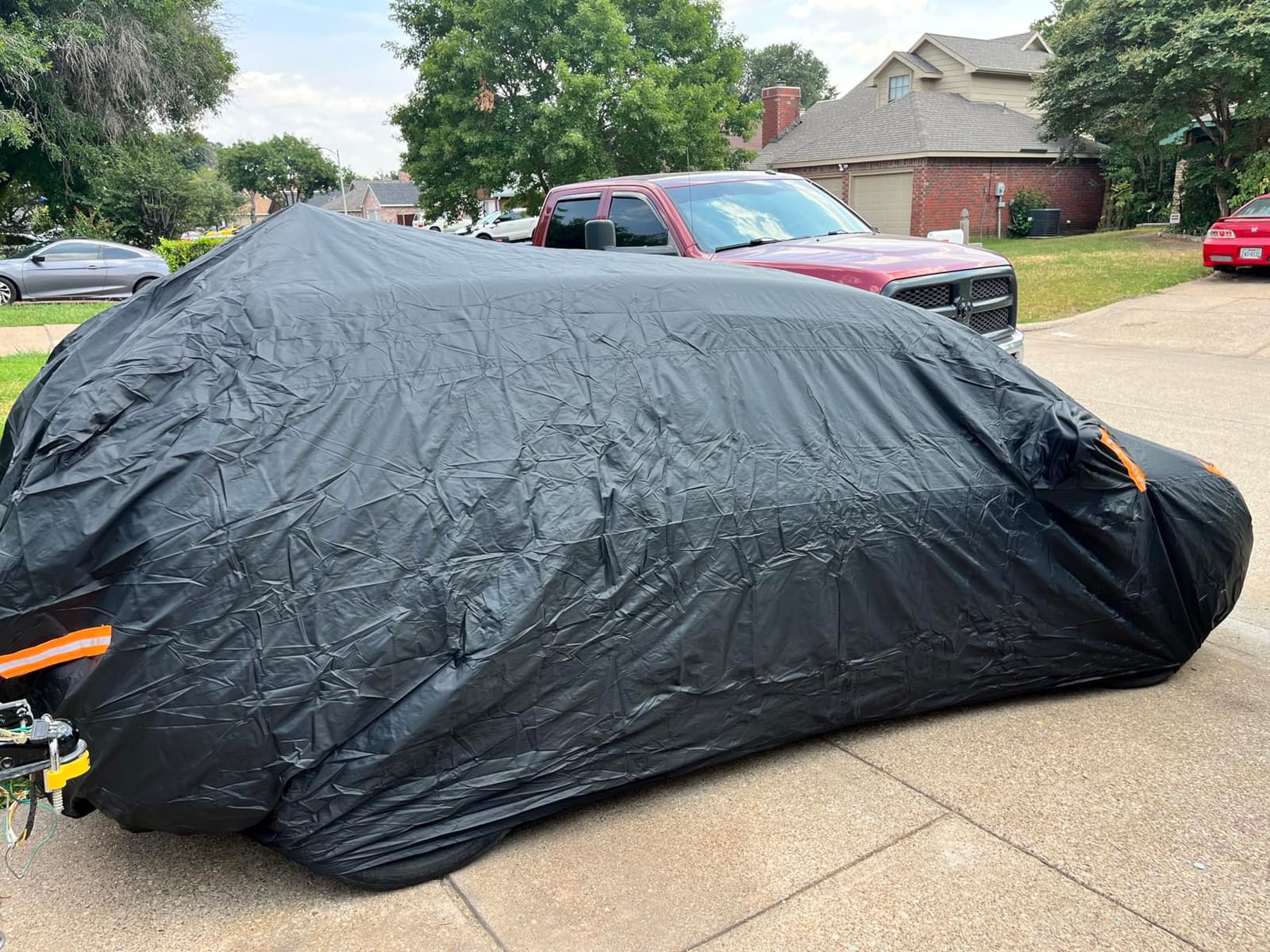 Full Car Covers for Sedan, Car Cover Waterproof All Weather Windproof Dustproof UV Protection Scratch Resistant Indoor Outdoor Univers customer photo 2