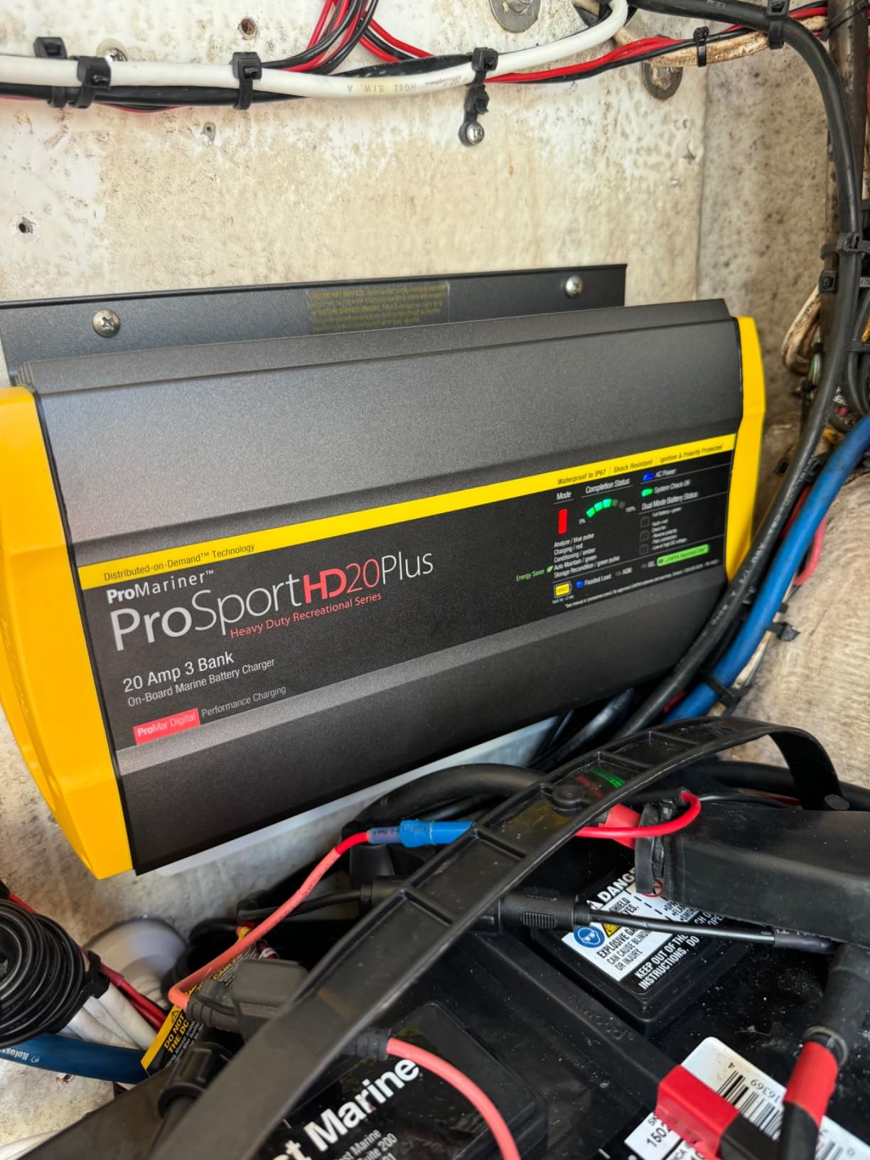 ProMariner 44021 ProSport HD Waterproof Marine Battery Charger, 20 Amp, 3 Bank customer photo 2