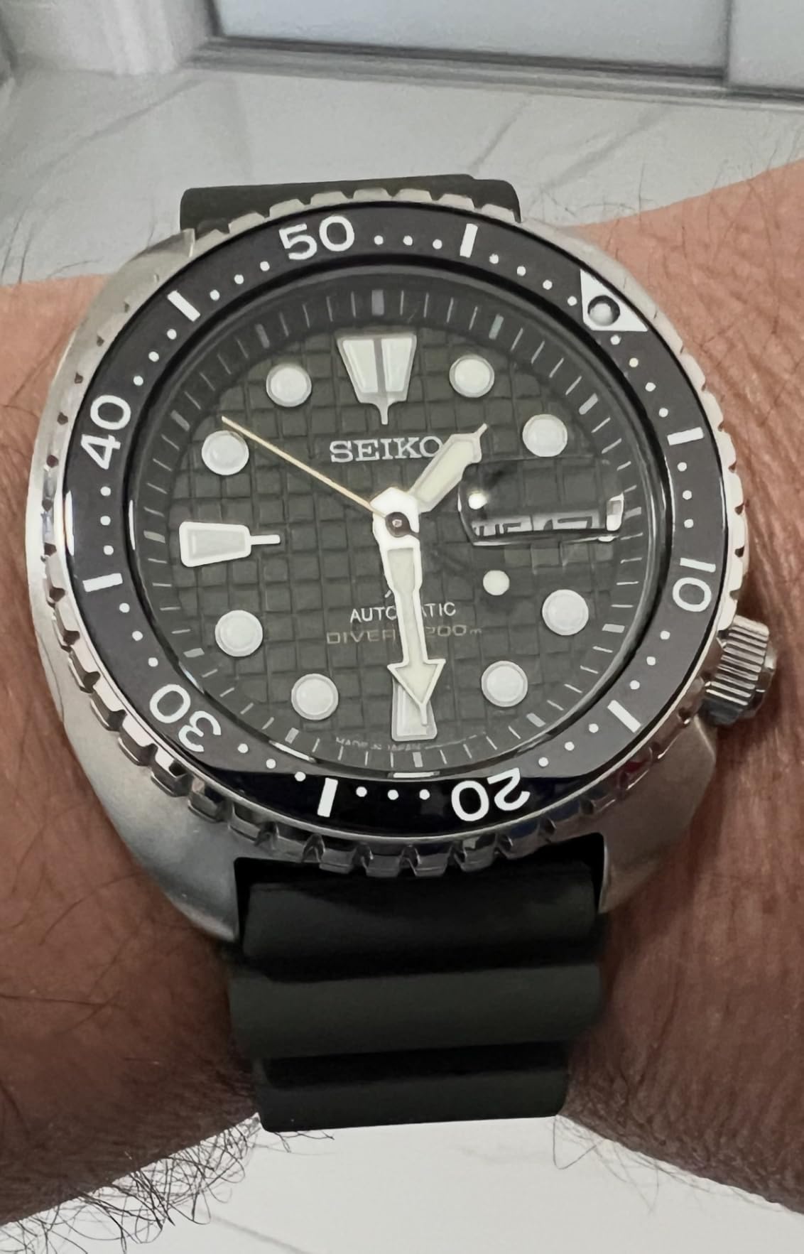 SEIKO Automatic Watch for Men - Prospex Automatic Diver - Patterned Dial customer photo 2