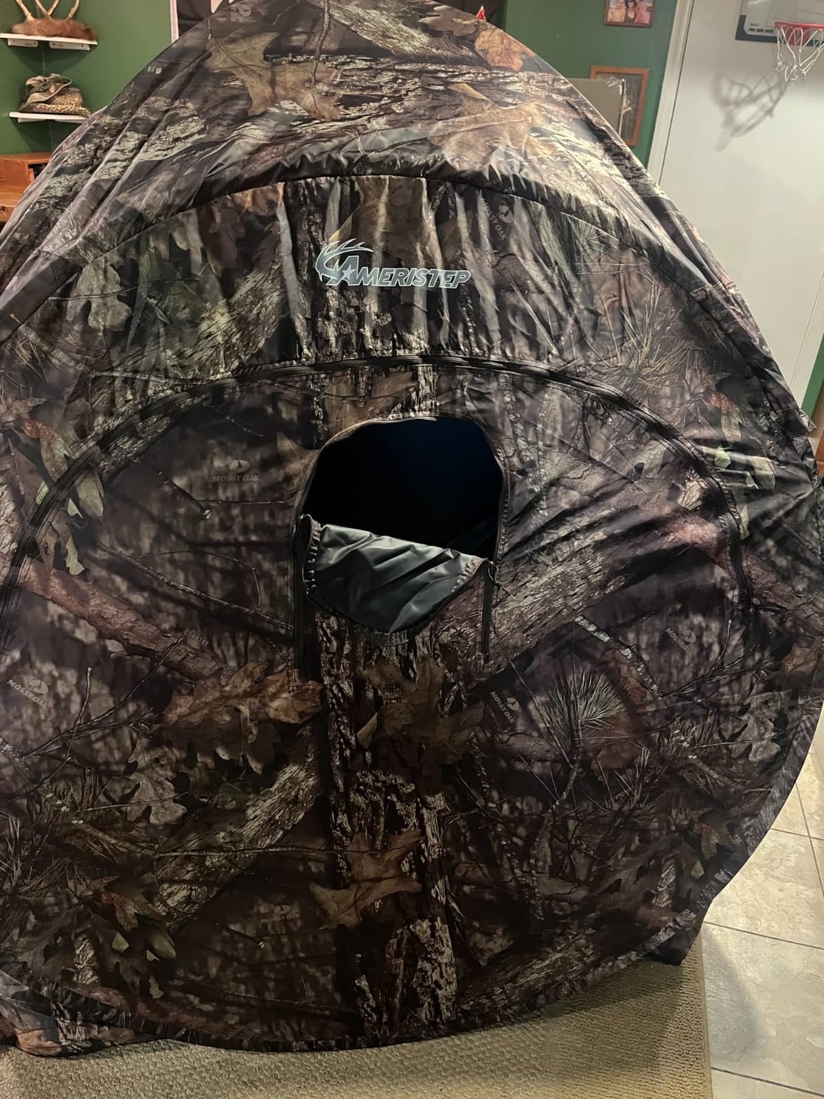 Ameristep Doghouse Run & Gun Hunting Blind | Lightweight 2 Person Ground Blind in Mossy Oak Break-Up Country, One Size customer photo 2
