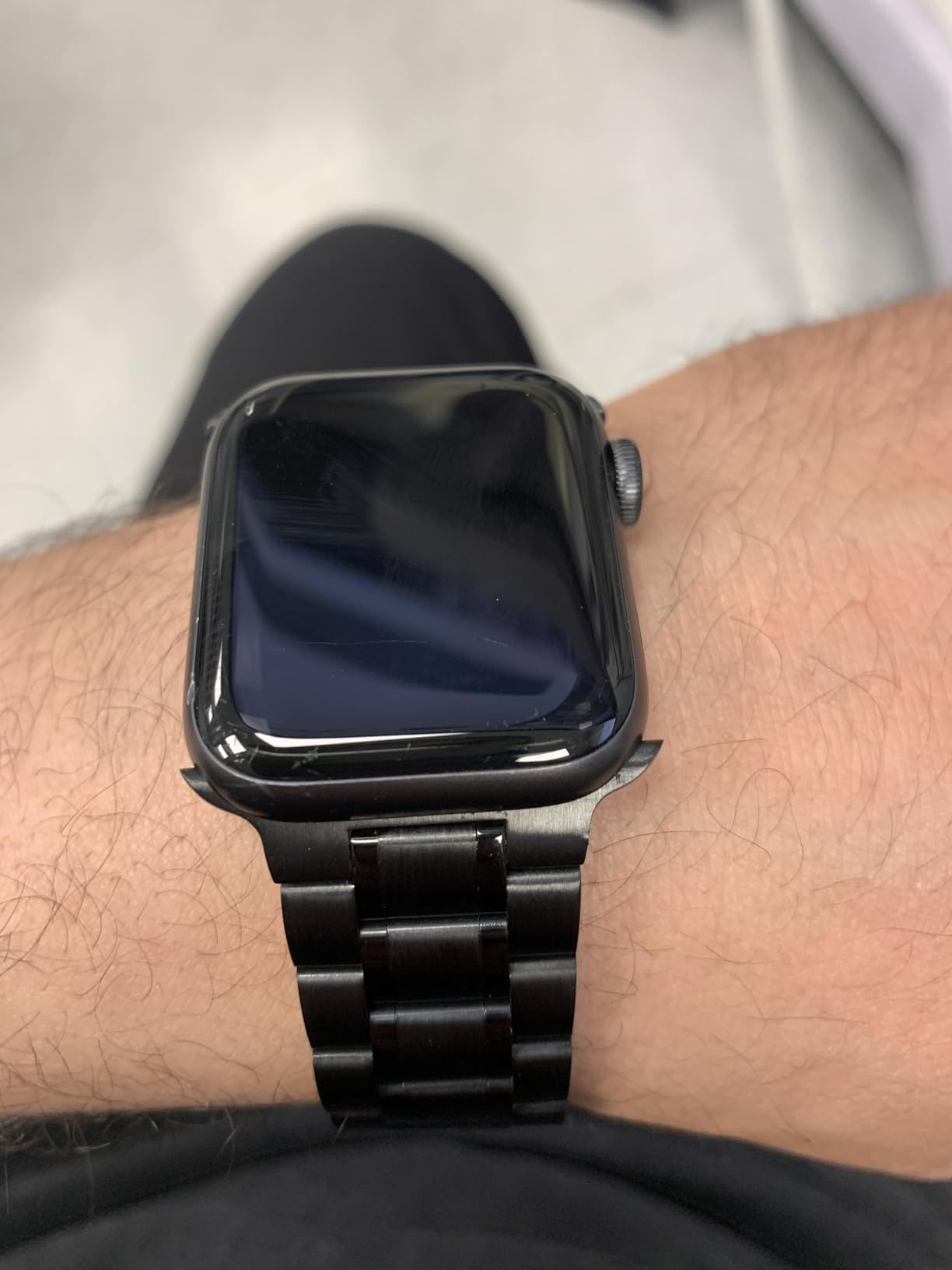 Bestig Metal Band Compatible with Apple Watch Bands for Men Women customer photo 2