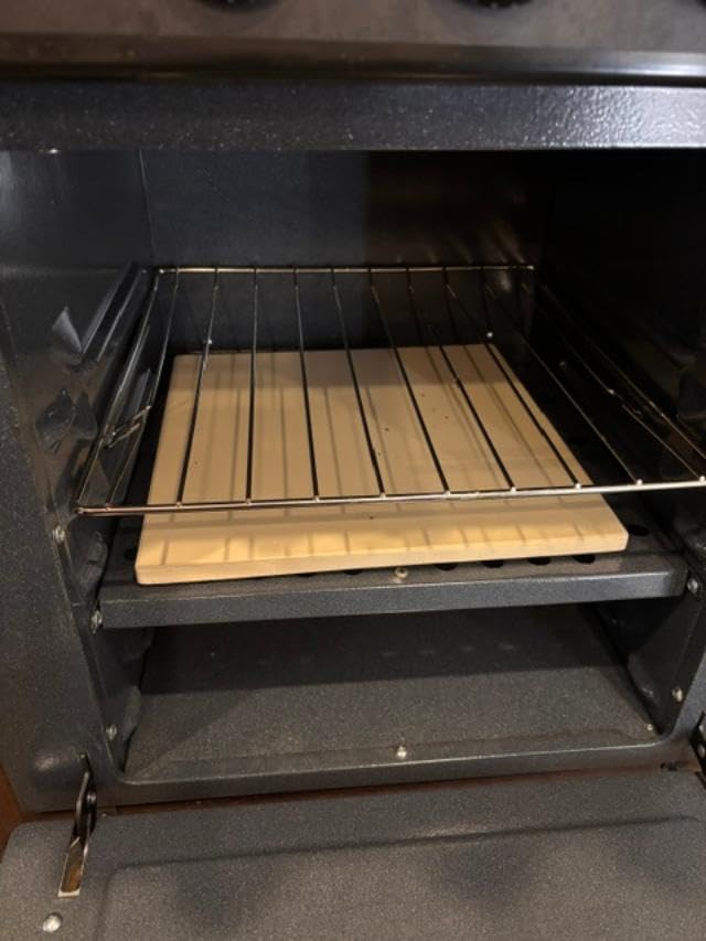 Unicook 16 x 14 Inch Pizza Stone for Oven and Grill, Rectangular, 8 Lbs customer photo 1