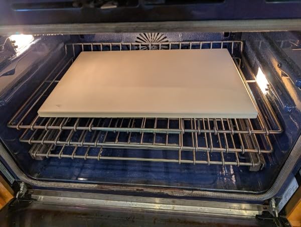 Unicook 16 x 14 Inch Pizza Stone for Oven and Grill, Rectangular, 8 Lbs customer photo 2