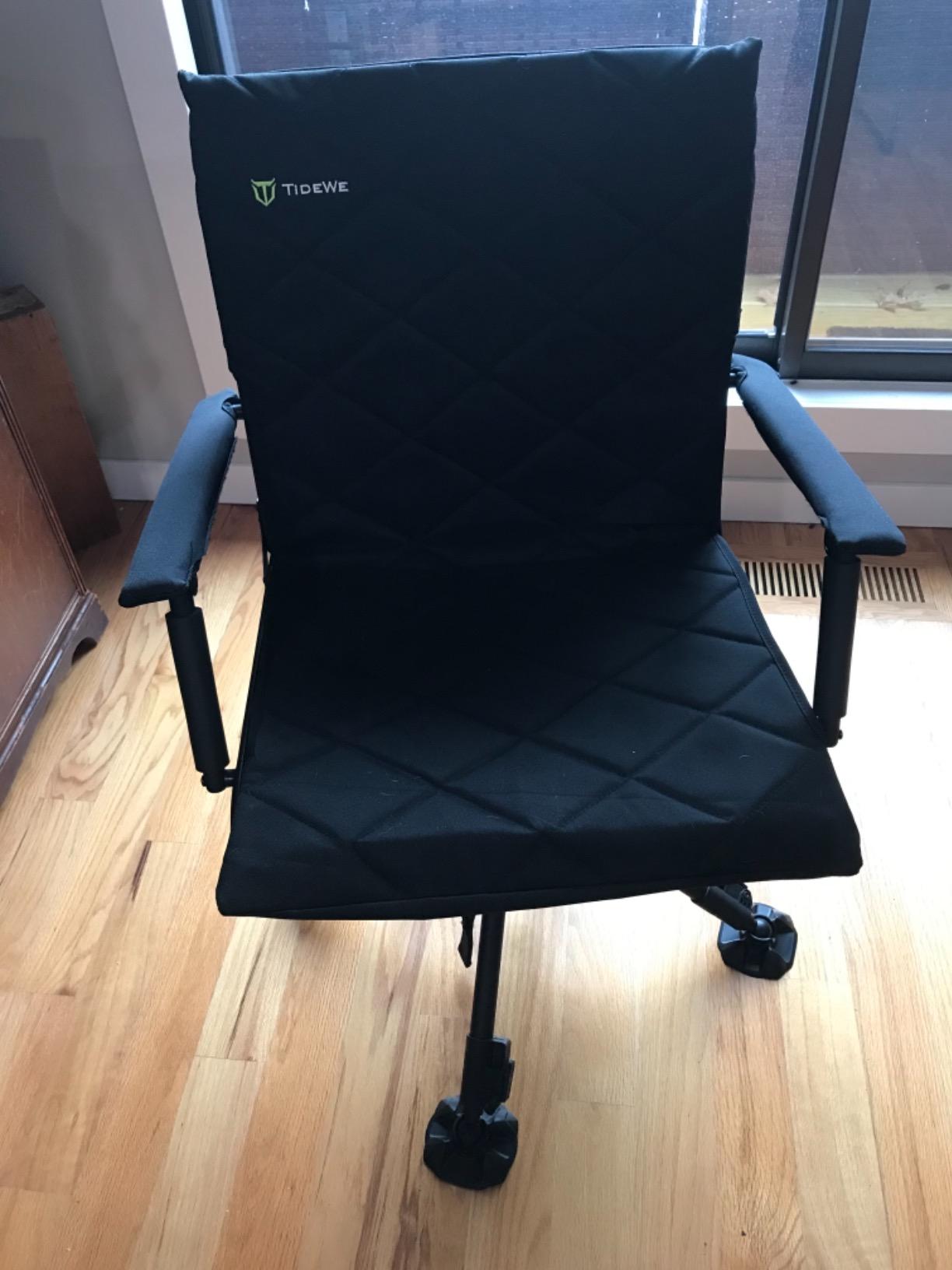 TIDEWE Hunting Chair with Seat Cover, 360° Silent Swivel Seat customer photo 2
