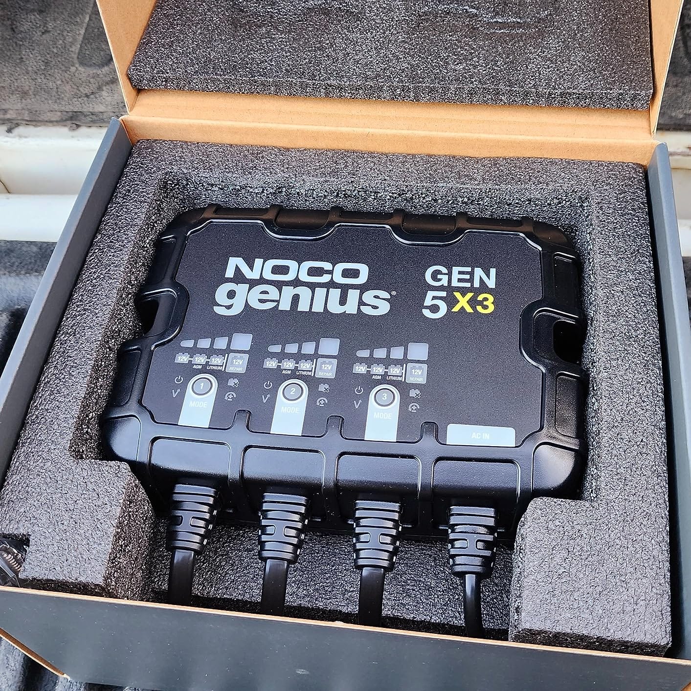 NOCO GEN5X3 12V 15A 3-Bank OnBoard Marine Battery Charger & Maintainer customer photo 1