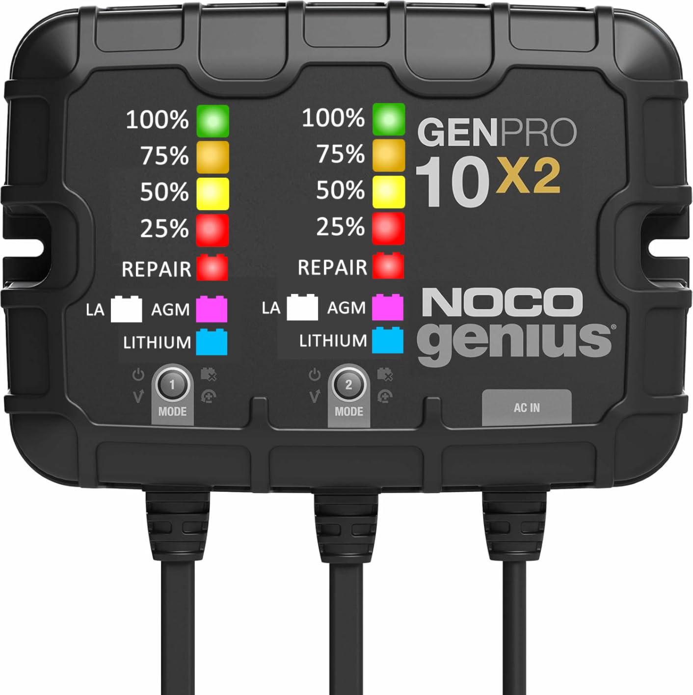 NOCO GENPRO10X2 12V 20A 2-Bank OnBoard Marine Battery Charger & Maintainer customer photo 1
