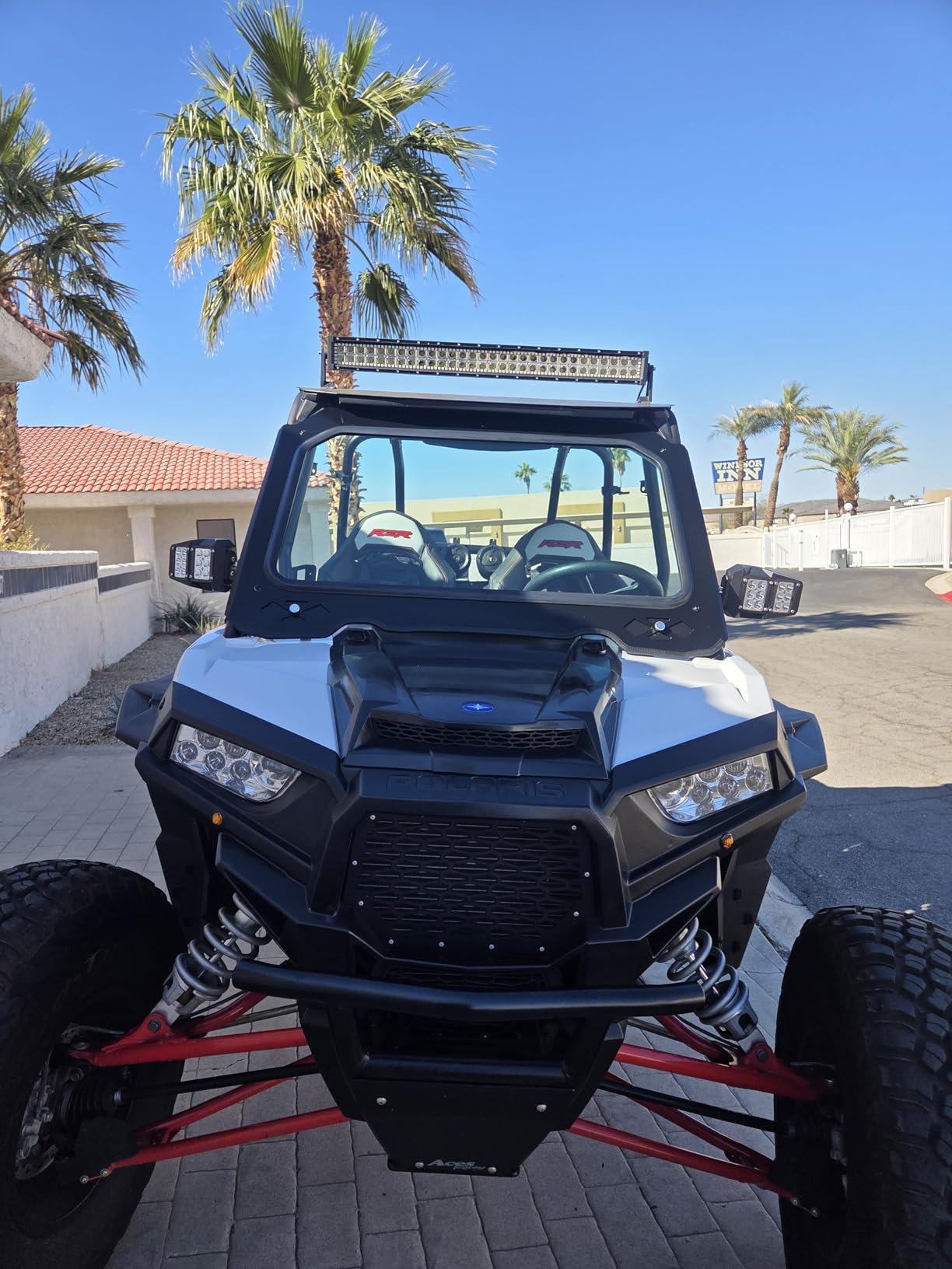 ECOTRIC Vented Glass Windshield Compatible with 14-18 Polaris RZR 900/1000 customer photo 1