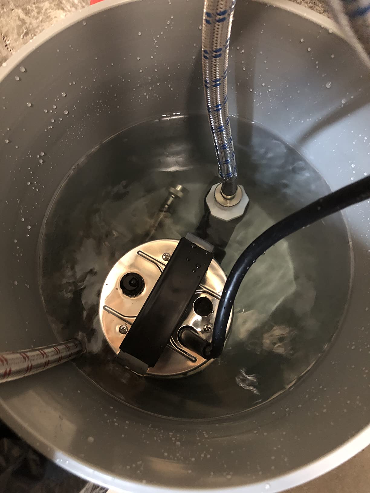 DrainX Tankless Water Heater Descaling Flush Kit - 3.5 Gallon Bucket, Heavy Duty 1/6 HP Pump, Steel Hoses, Maintenance Card, Instructions - Just add Vinegar or Descaler! customer photo 2