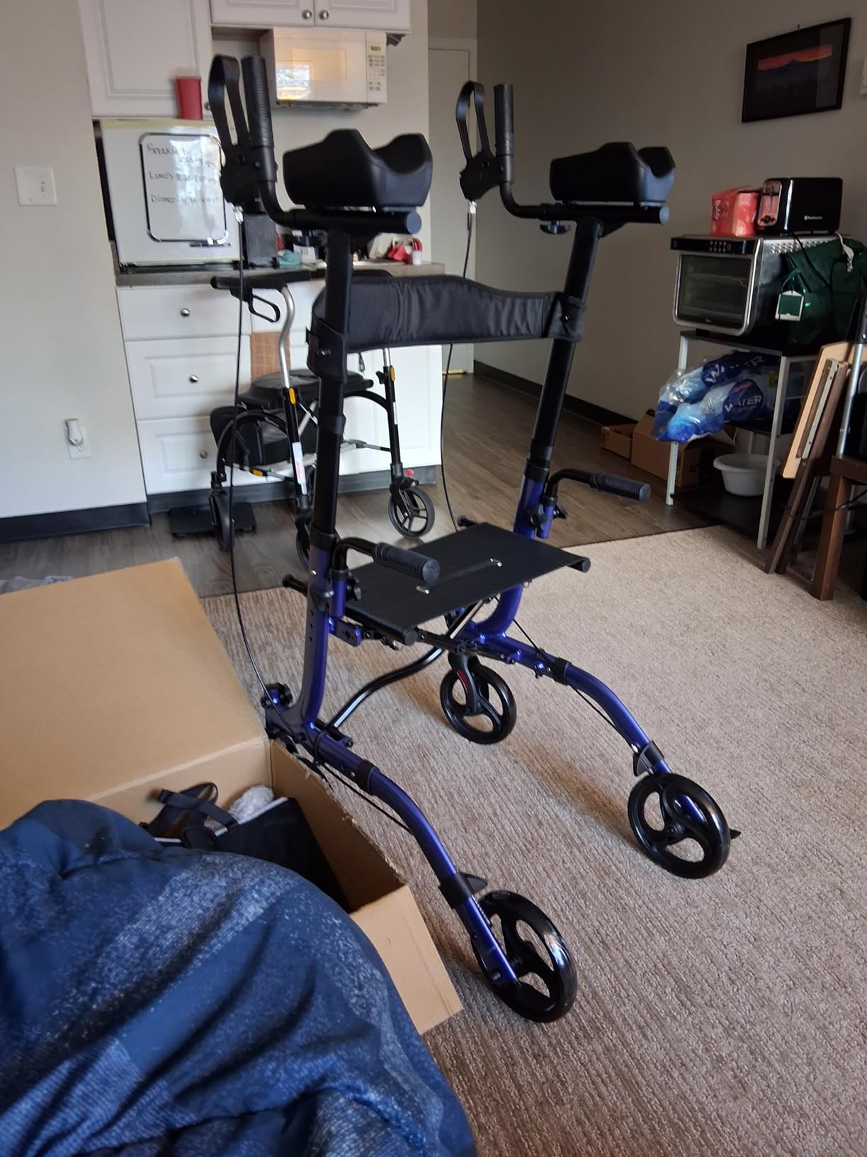 Vive Mobility Upright Walker with Seat - Stand Up Rollator customer photo 1