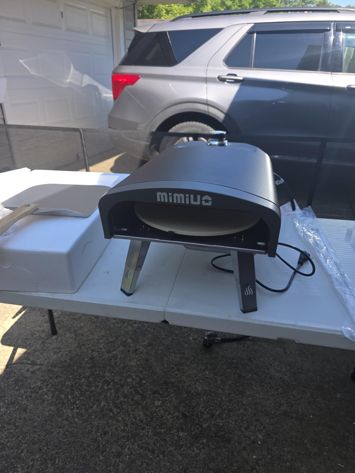 Mimiuo Auto-Rotating Gas Pizza Oven Outdoor 39Lbs, 60S Bake, w/Stone customer photo 1