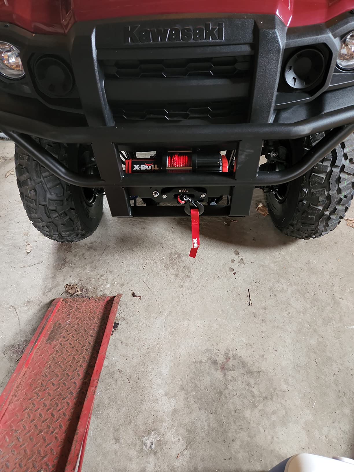 XPV AUTO 12V 4500 lb Winch Electric Winch for Towing ATV/UTV Off Road with Wireless Remote Control Mounting Bracket and Wired Handle,Waterproof IP67(Synthetic Rope) customer photo 2
