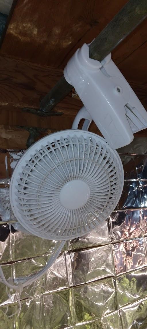 HealSmart Clip Fan, 6-Inch Grow Tent Fan, Monkey Fan, Wall Mount Fan with Adjustable 90° Angles, 15W, 2-Speeds Control, 1 Pack customer photo 2