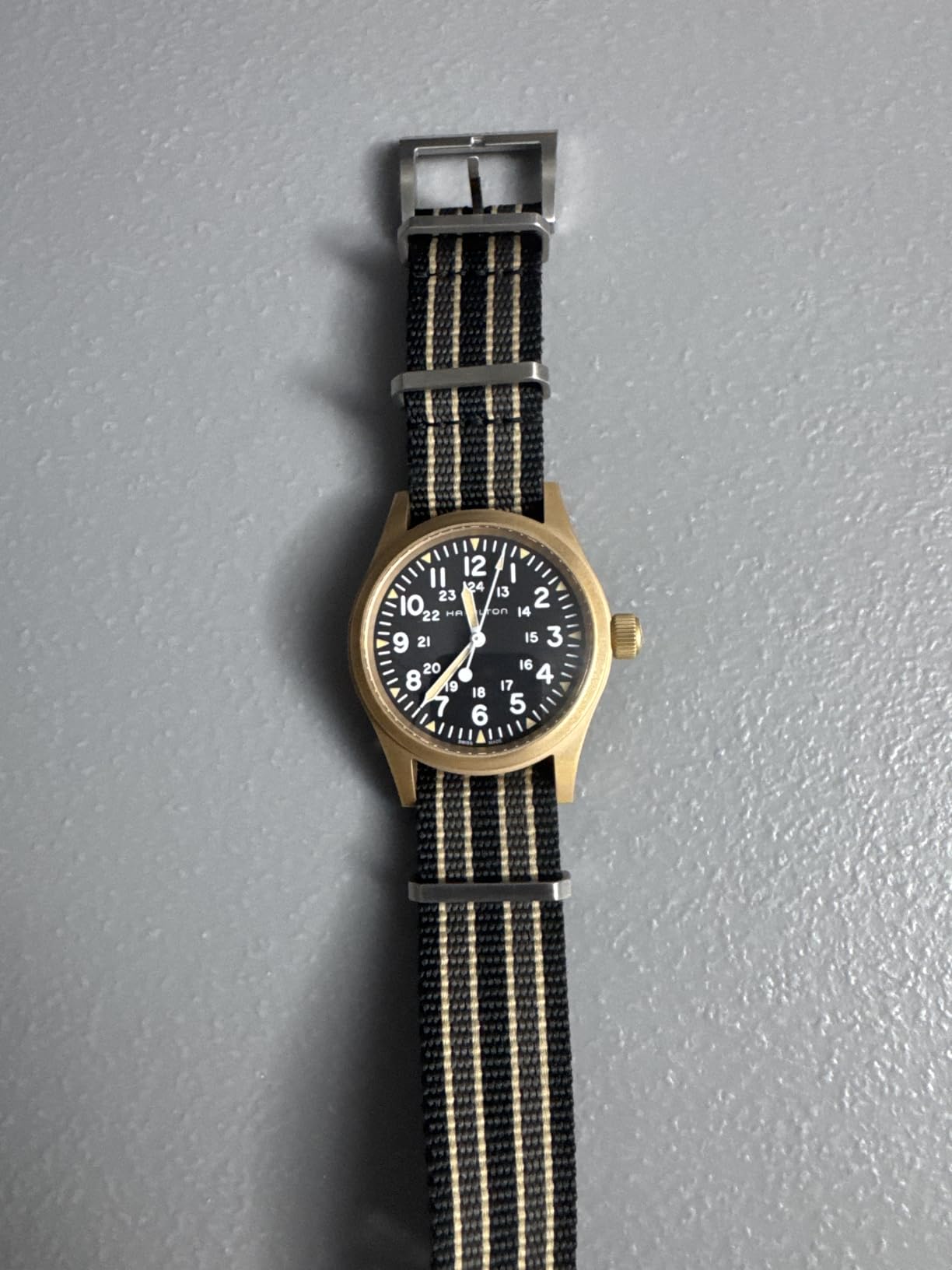 Hamilton Khaki Field Mechanical Men's Watch, 38mm Bronze and Titanium Case customer photo 1