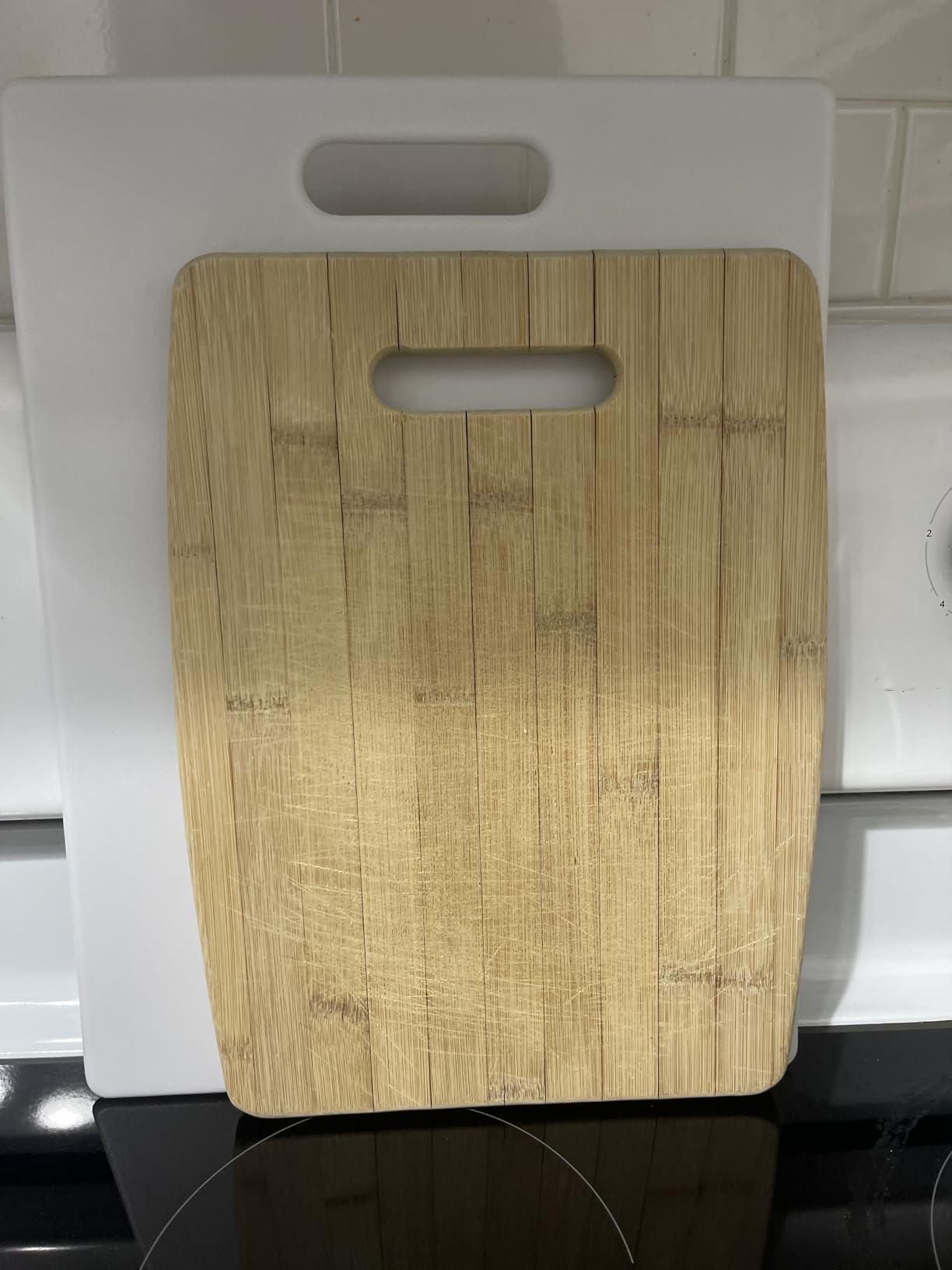 Farberware 15 x 20 Inch Extra Large Plastic Cutting Board, White customer photo 1
