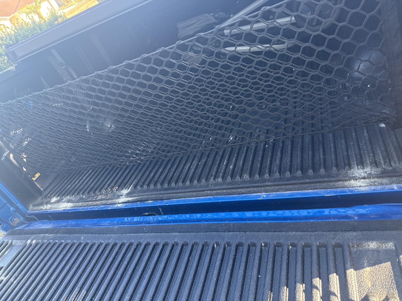 Truck Bed Cargo Net,Cargo Storage Elastic Mesh Net Organizer with Hooks,Pickup Truck Bed Grocery Holder with Hooks customer photo 2