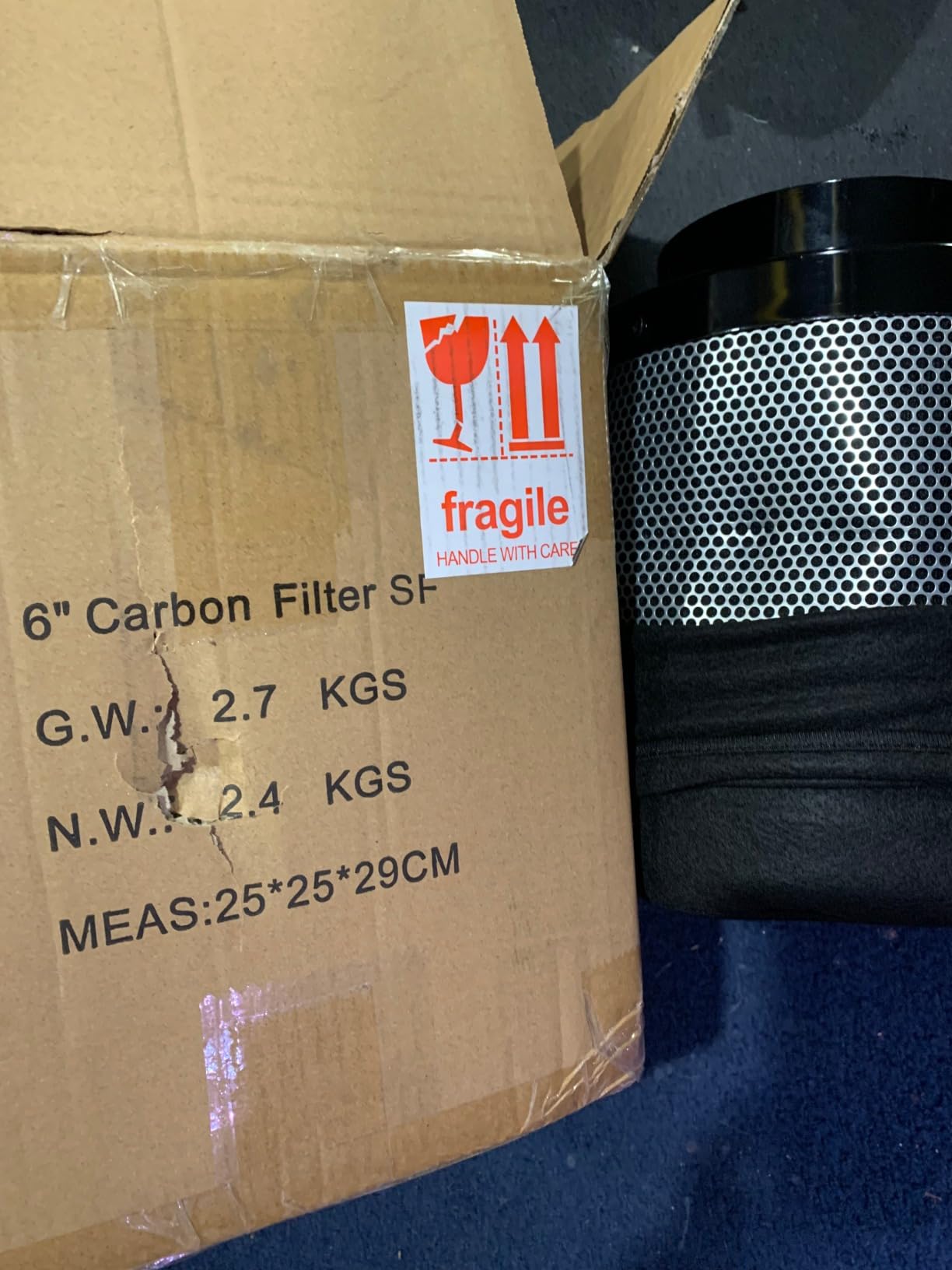 Spider Farmer 4 Inch Carbon Filter for Grow Tent Odor Control customer photo 1
