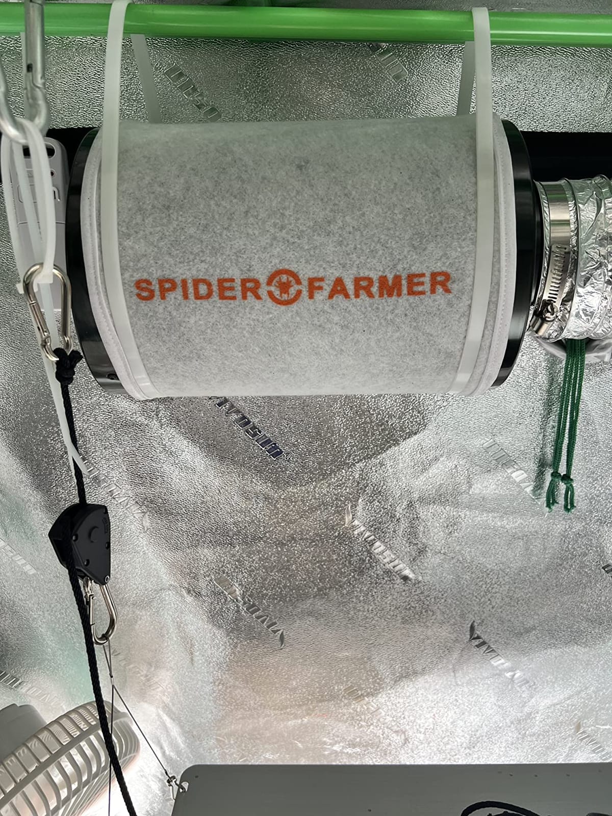 Spider Farmer 4 Inch Carbon Filter for Grow Tent Odor Control customer photo 2