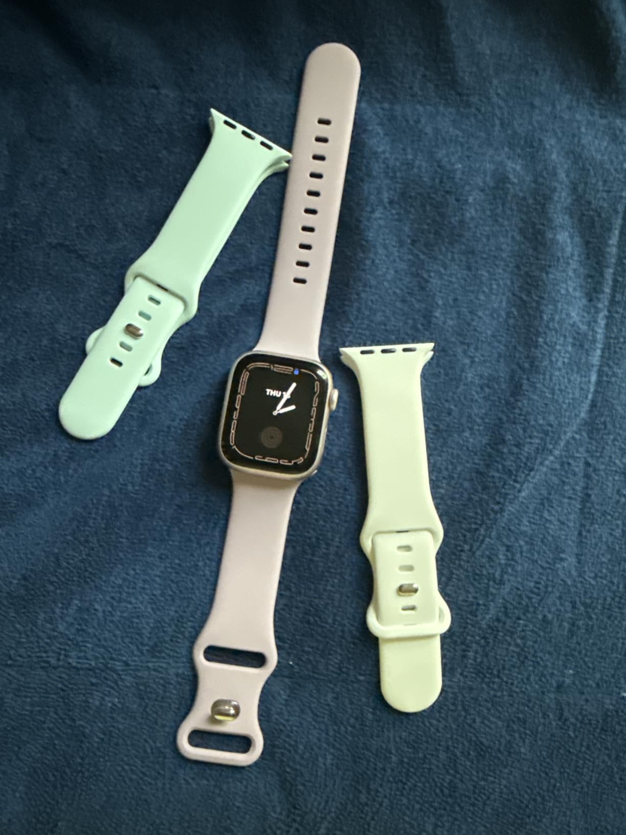 6 Pack Sport Bands Compatible with Apple Watch Band 38mm 40mm 41mm 42mm 44mm 45mm 49mm 46mm,Silicone Waterproof Strap for iWatch Apple Watch Series 11 10 9 Ultra 8 7 6 5 4 3 2 1 SE Women Men customer photo 1