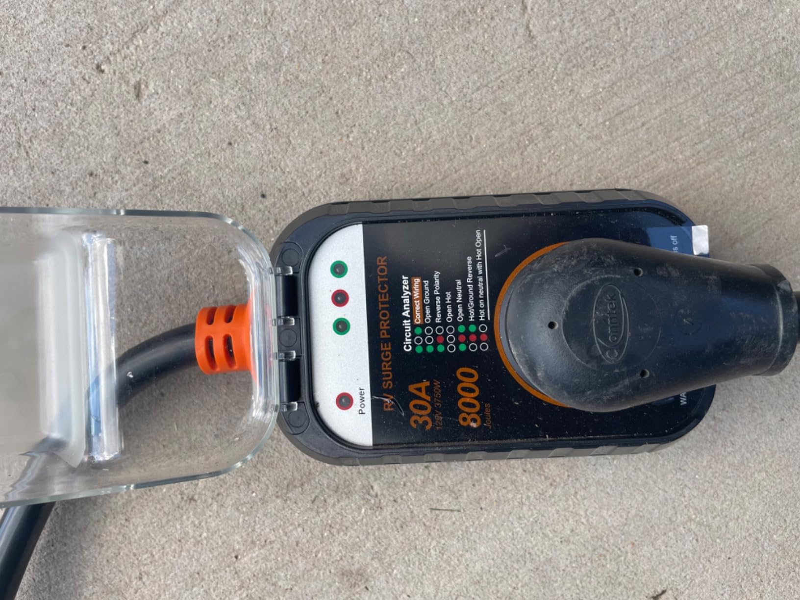 GEARGO RV Surge Protectors 30 Amp RV Circuit Analyzer, [𝟐𝟎𝟐𝟔 𝐍𝐞𝐰 𝐔𝐩𝐠𝐫𝐚𝐝𝐞𝐝 & 𝐆𝐞𝐧𝟐] Full Protection, RV Adapter Plug for Camper(Orange) customer photo 2