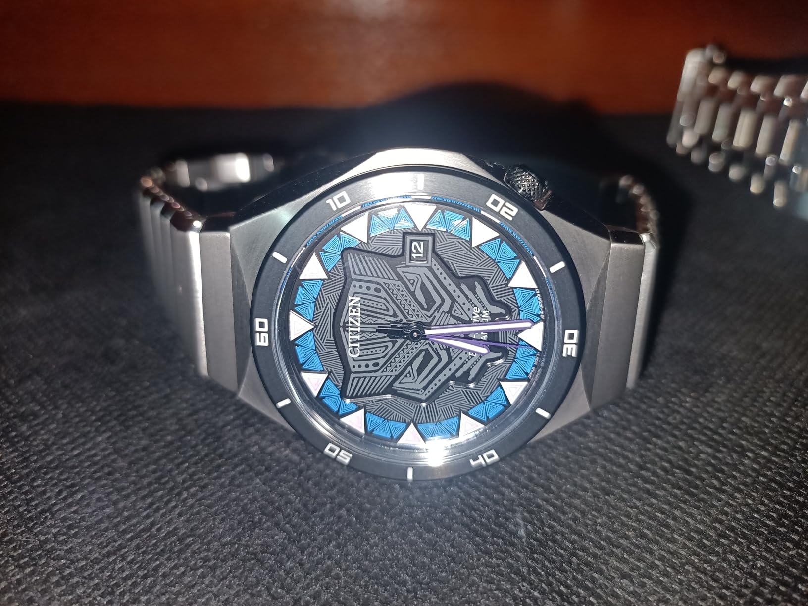 CITIZEN Men's Eco-Drive Black Panther 41mm Super Titanium AW1668-50W customer photo 2