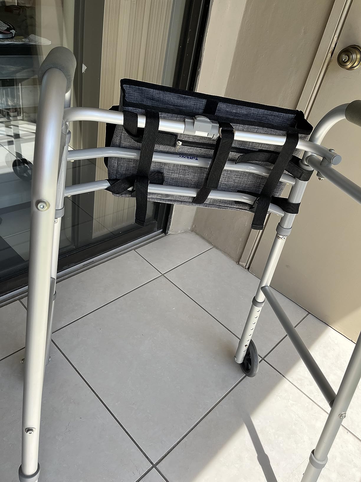 Rhino Valley Walker Basket with Cup Holder, Foldable Walker Bag for Seniors customer photo 1