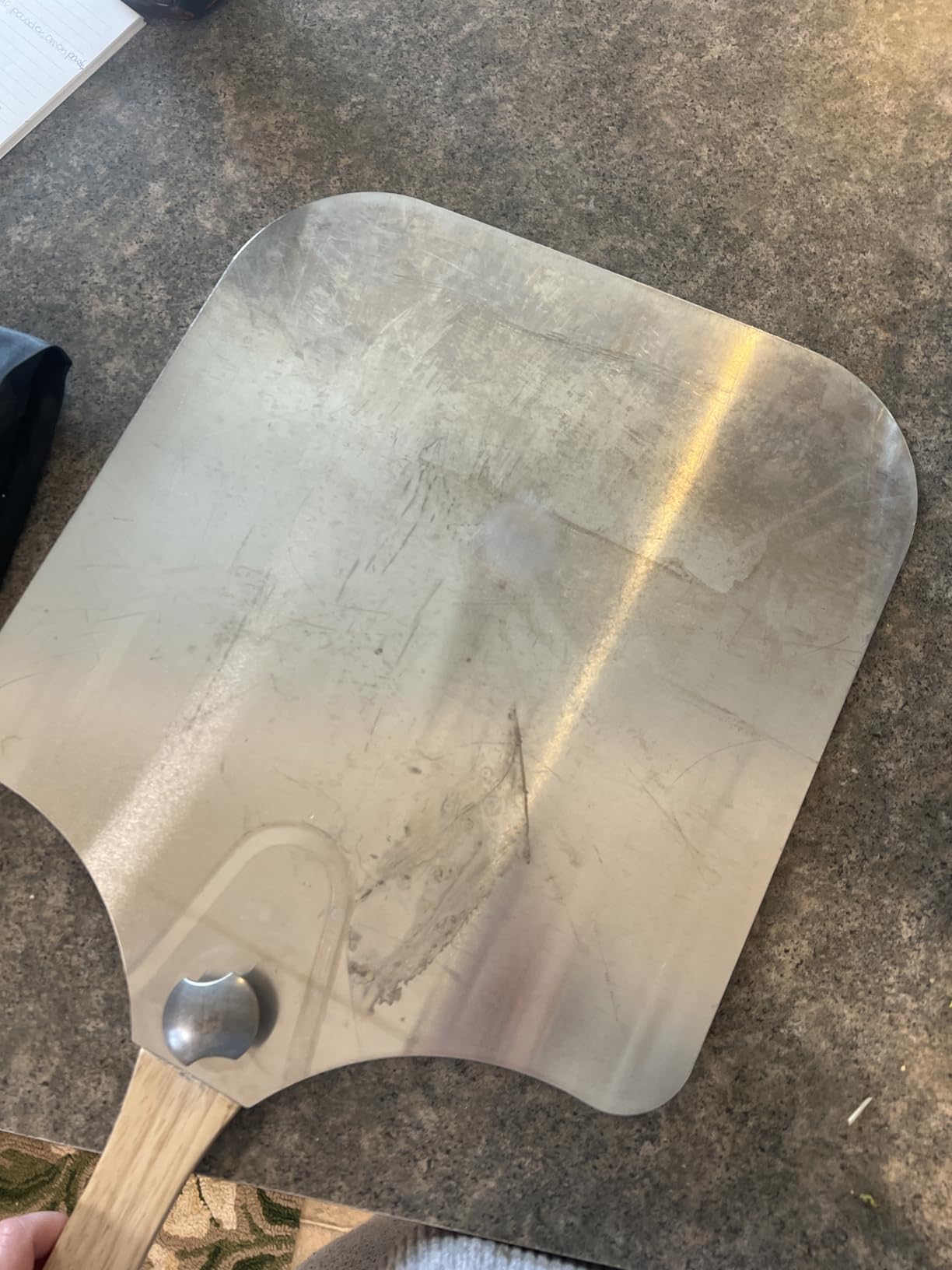 Mooues Pizza Peel Aluminum 12 inch Pizza Spatula with Rocker Cutter customer photo 1