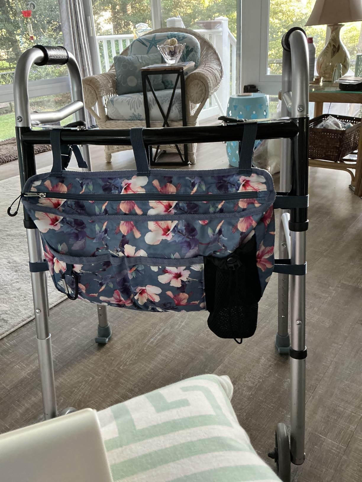 FINPAC Large Walker Tote Bag w/Cup Holder, Folding Walker Attachment Pouch customer photo 2