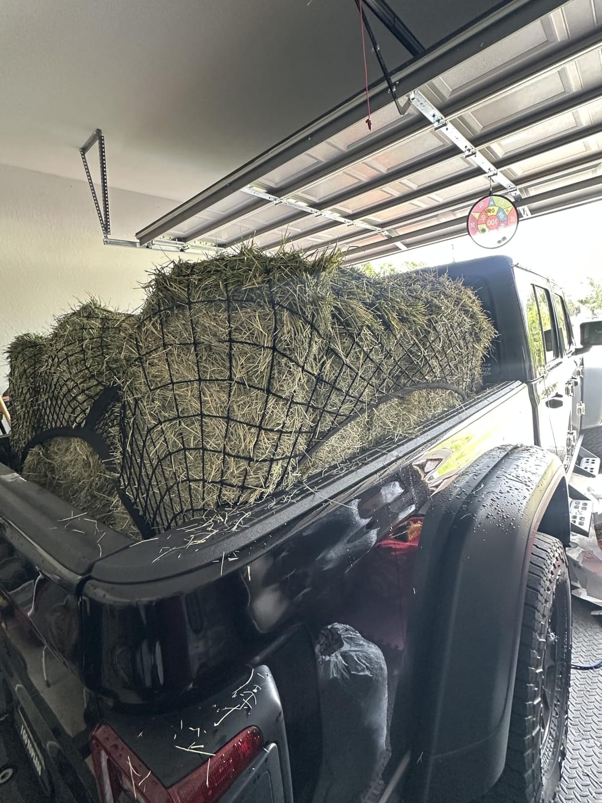 Highly Elastic Cargo Net, Simple Truck Bed Cargo Mesh Organizer, Suitable for 5ft - 6ft Standard Bed Trucks, 4'x4' Stretches to 7'x7' (Single Layer) customer photo 1