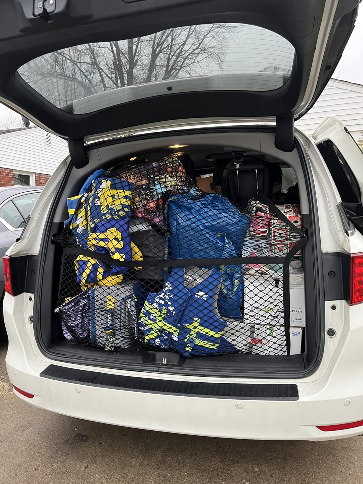 Highly Elastic Cargo Net, Simple Truck Bed Cargo Mesh Organizer, Suitable for 5ft - 6ft Standard Bed Trucks, 4'x4' Stretches to 7'x7' (Single Layer) customer photo 2