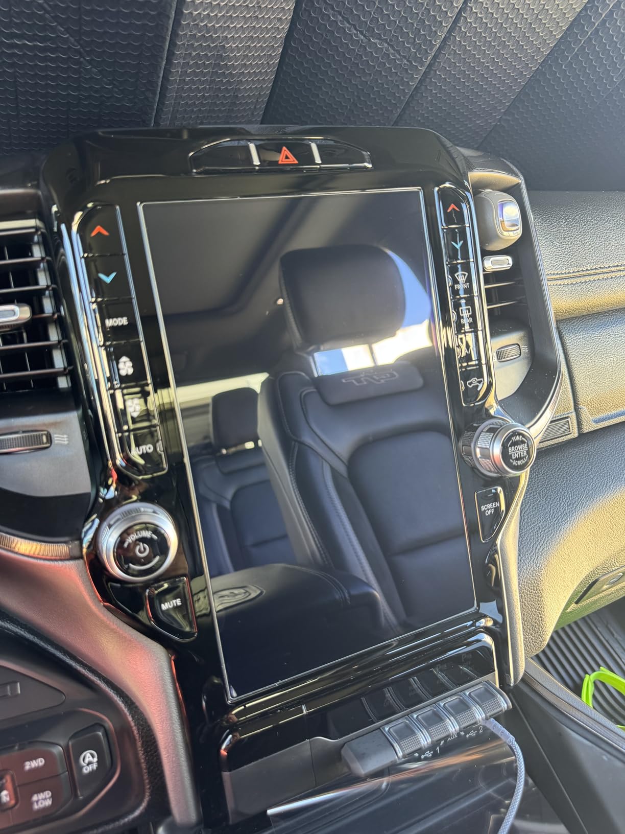 Center Console Tray for 2019-2026 Dodge RAM 1500 2500 3500 (Black Trim) customer photo 2