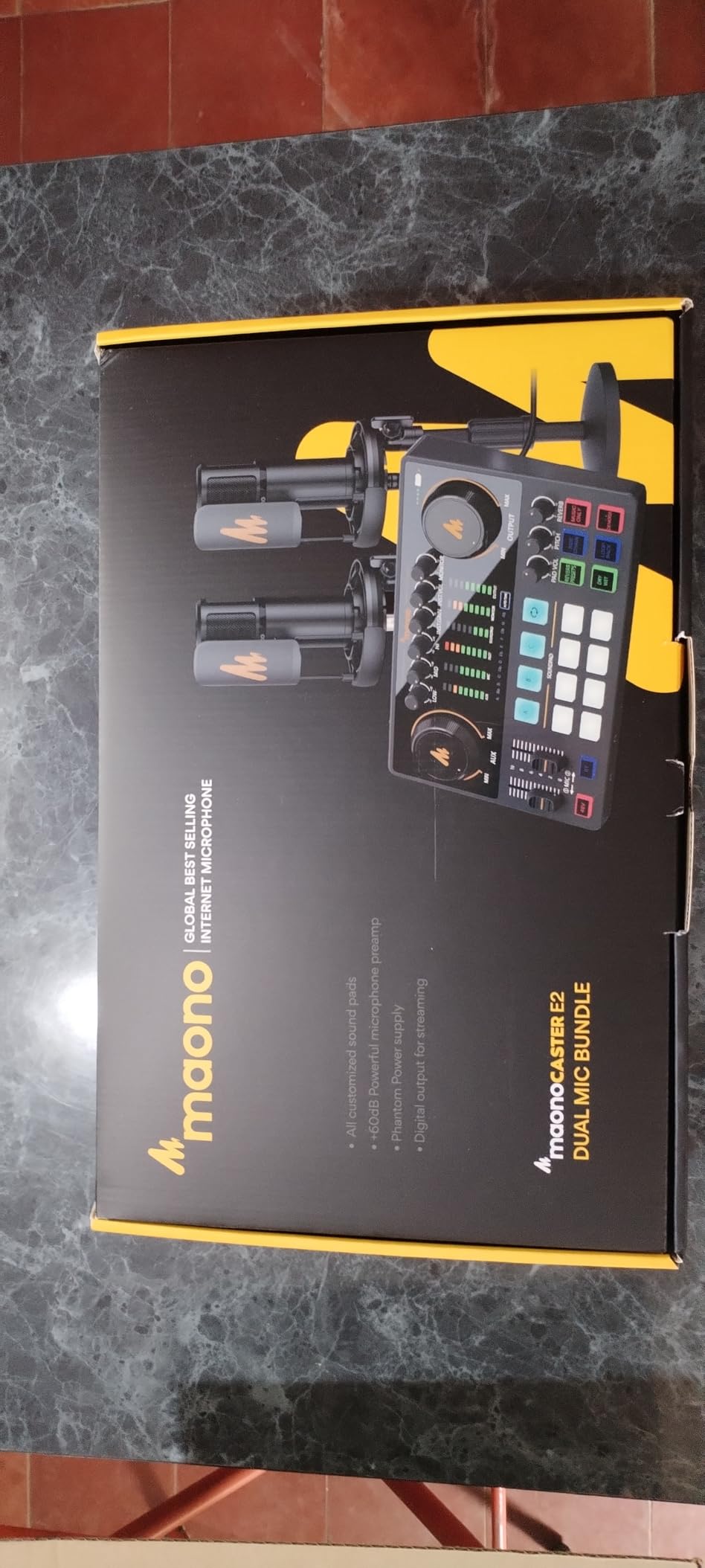 MAONO-MaonoCaster-Podcast Equipment Bundle for 2-includes All-in-one Audio Interface with Premium Mic Preamp, XLR Condenser Microphone, and 3.5MM Mic for Podcast Recording, Streaming, DJ (AME2 Duo) customer photo 2