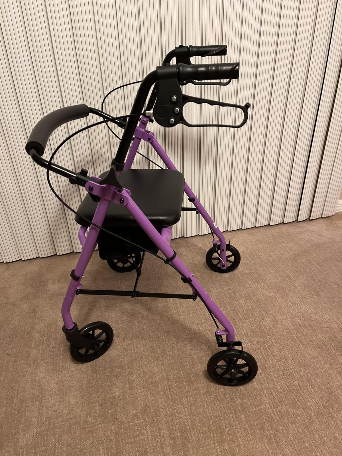 Vive Ultra Lightweight Rollator Walker with Seat - Foldable, Narrow customer photo 1