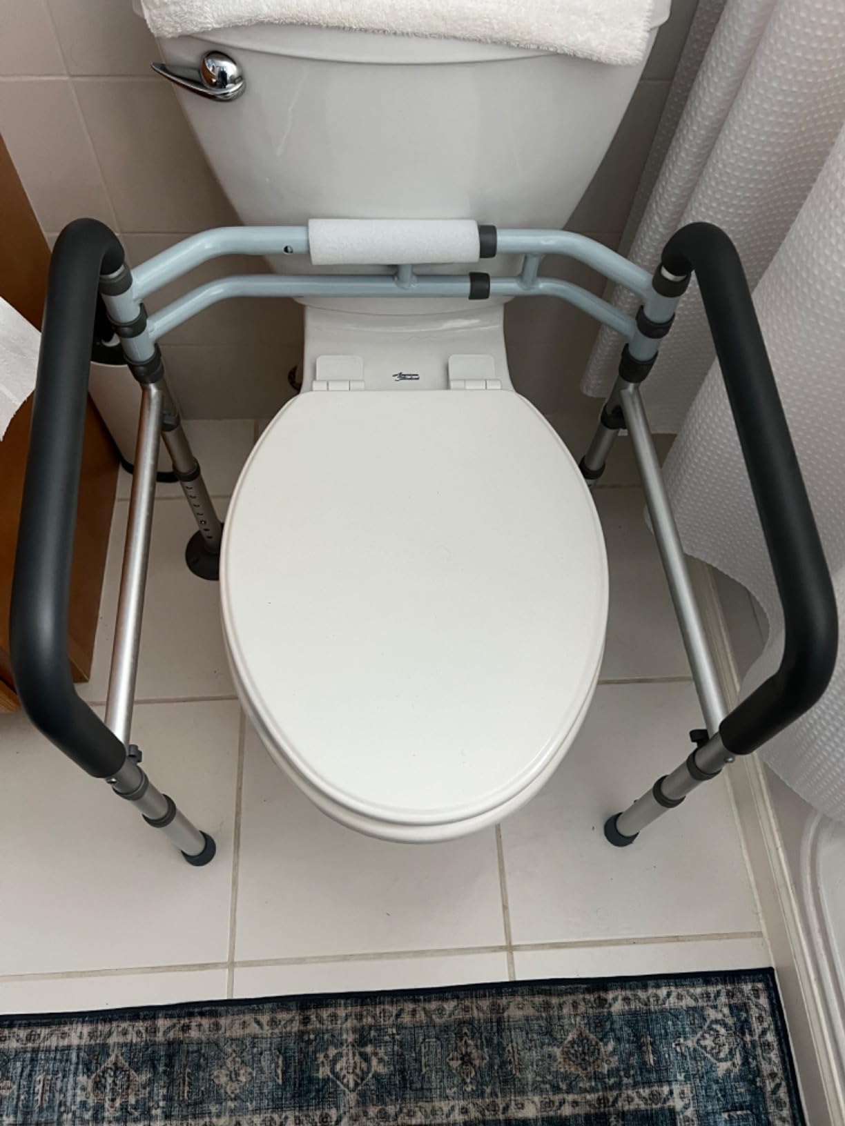 Toilet Safety Rails (300 LB), Toilet Handle Frame for Elderly customer photo 2
