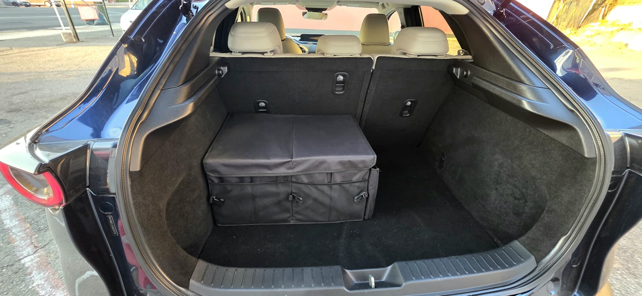 MIKKUPPA Trunk Organizer with Lid - 65L Collapsible Car Organizer, Black customer photo 1