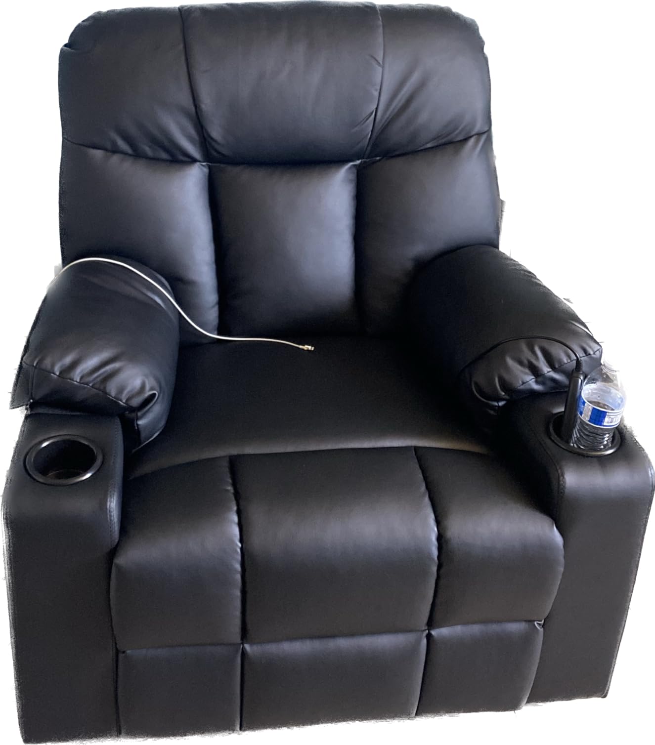 Bonzy Home Power Lift Recliner Chair with Heat and Massage, Faux Leather customer photo 1