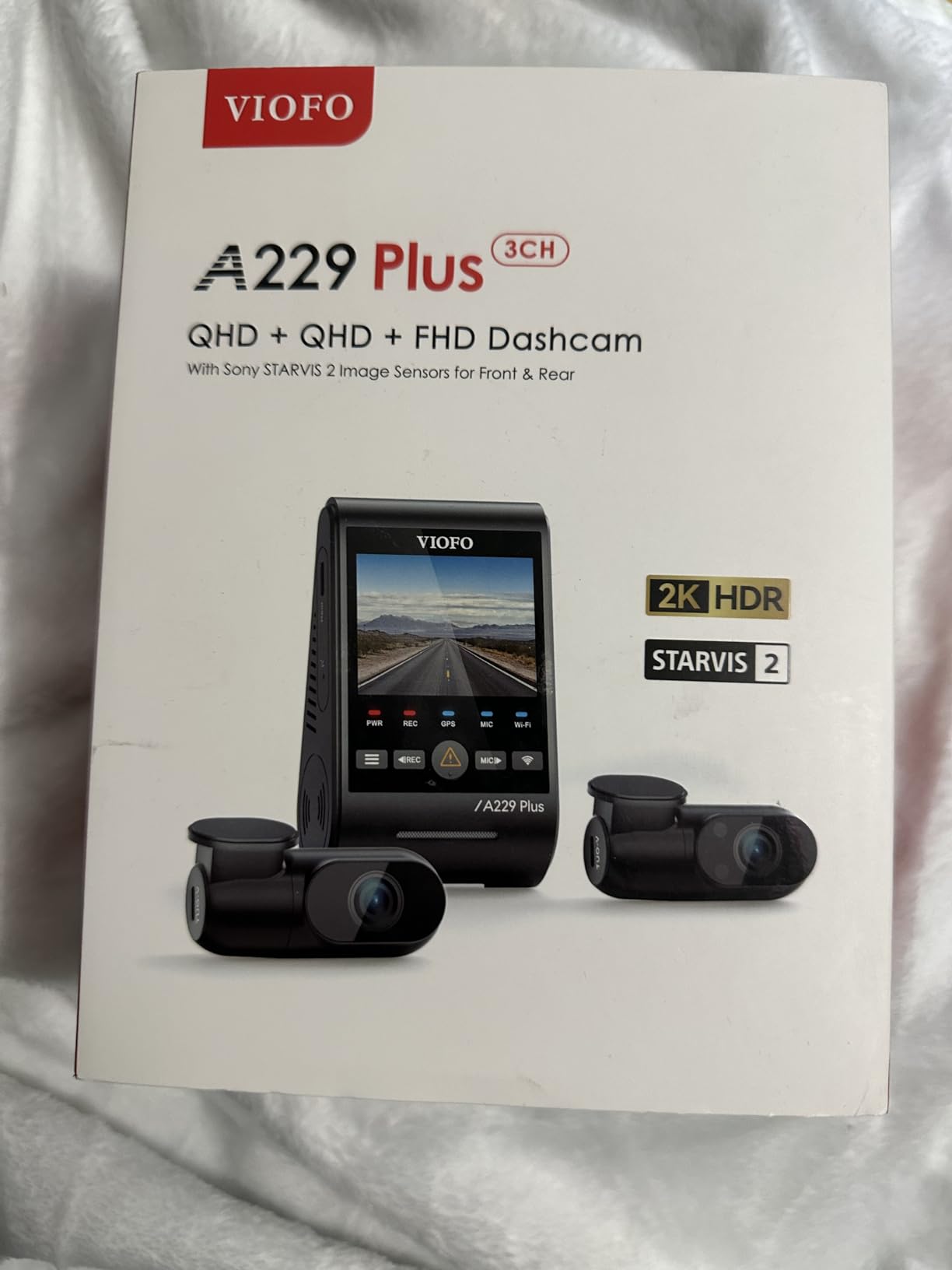 VIOFO A229 Plus 3 Channel Dash Cam, Dual STARVIS 2 Sensors, 3-Channel HDR, 1440P+1440P+1080P Front Inside and Rear Car Camera, 5GHz Wi-Fi, Voice Control, Ultra-Precise GPS, 24 Hours Parking Mode customer photo 2