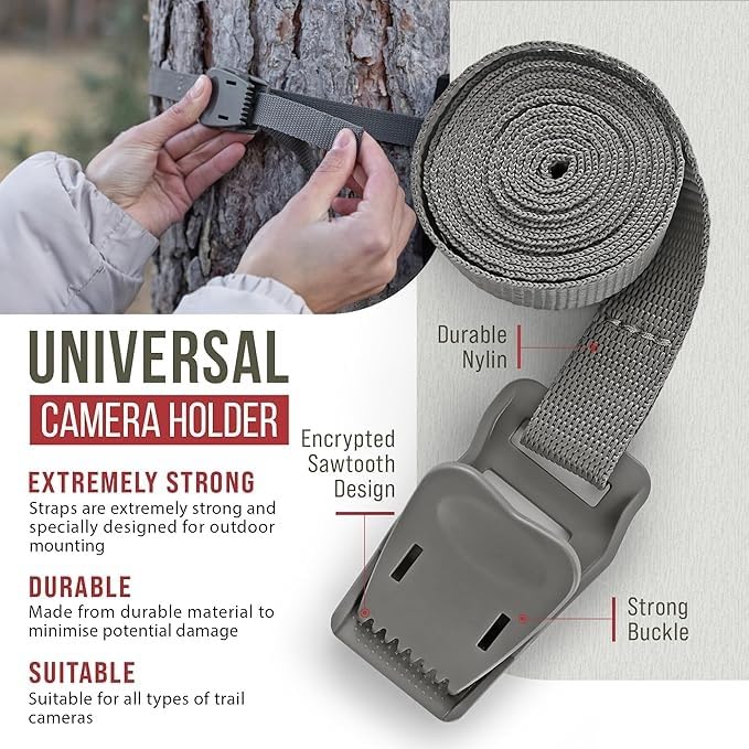 The...Cam Quick Camera Holder EasyStrap-3, Premium 3 Pack Trail Camera Straps,Game Camera Strap,Tree Belts,Durable Nylon Fiber,Hunting Gifts for Men, Hunting Utility Strap for Hanging Trail Cameras customer photo 2