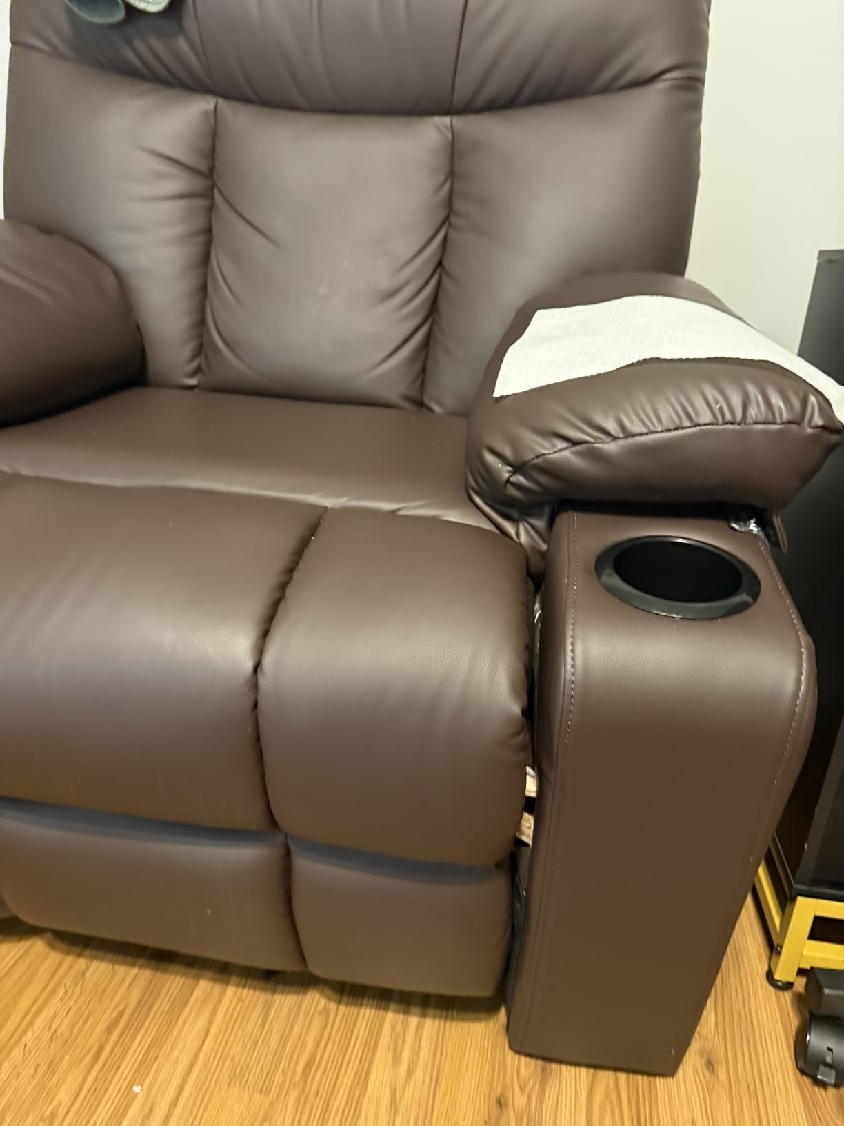 MCombo 3 Motor Power Lift Recliner, Heat and Massage, 7634, Large customer photo 1