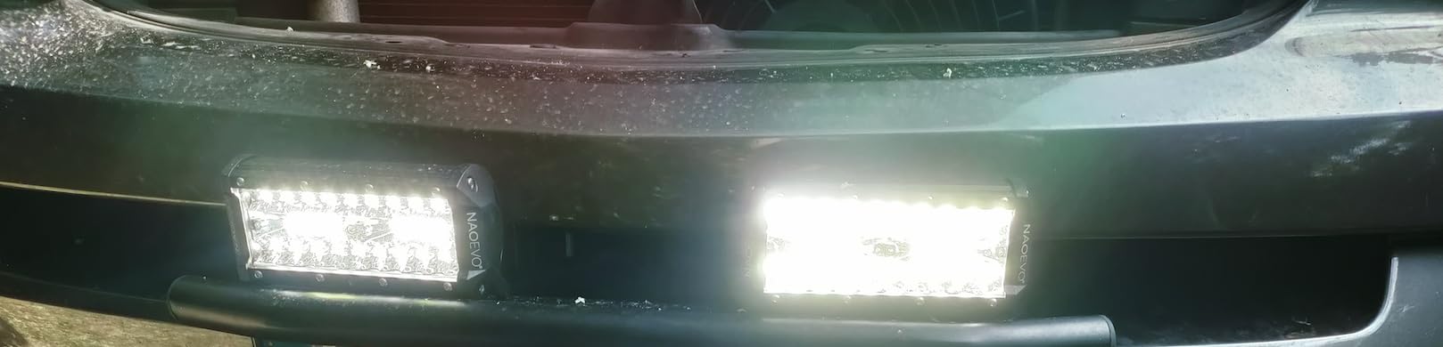 NAOEVO 7 Inch LED Light Bar, White Off Road/Fog Lights with 2-Lead Harness customer photo 1