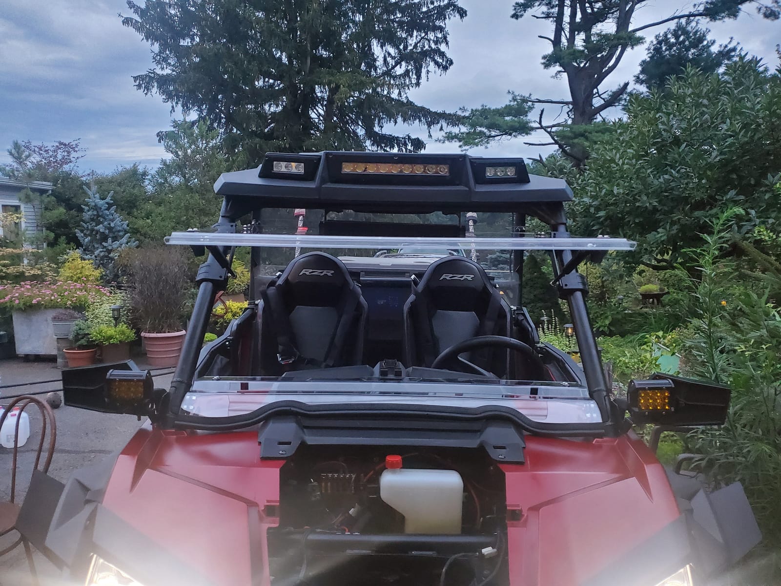 A & UTV PRO Front Full Windshield for Yamaha Viking / Viking VI 2014-2025, Vented Clear Tough Hard Coated 2-Piece Combination Window Windscreen Accessories, 250x Stronger Than Glass customer photo 1