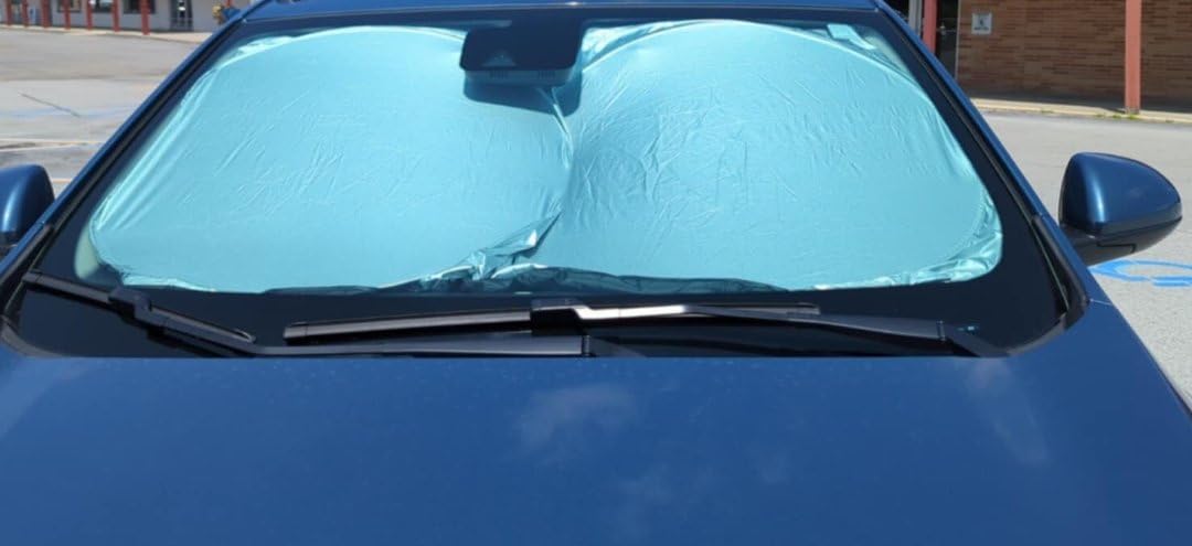 Autovir Windshield Sun Shade, Foldable Car Window Shades, 280T Visor Shade customer photo 2