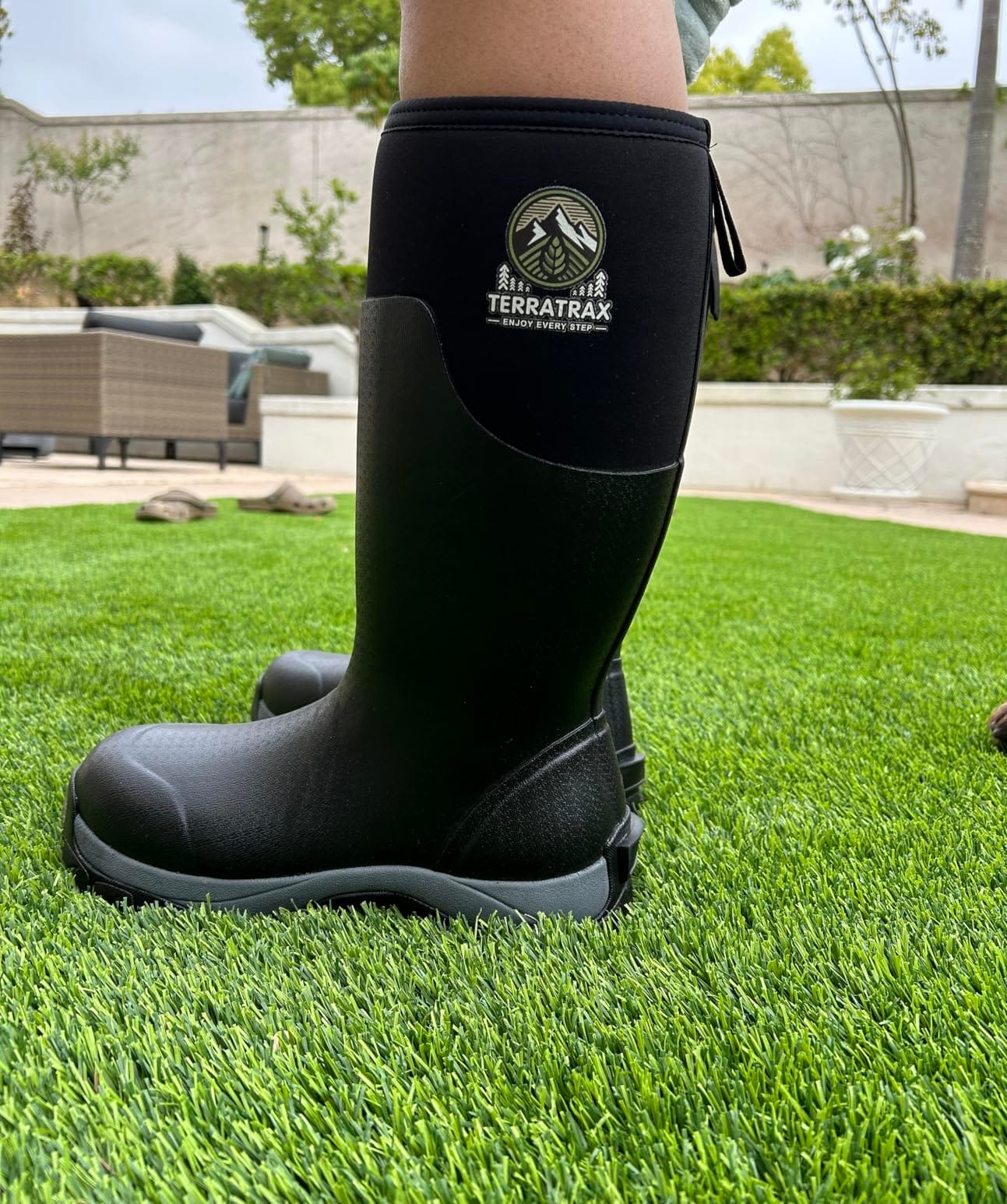 Men's Waterproof Rubber Mud Boots for Farm, Work & Concrete customer photo 1
