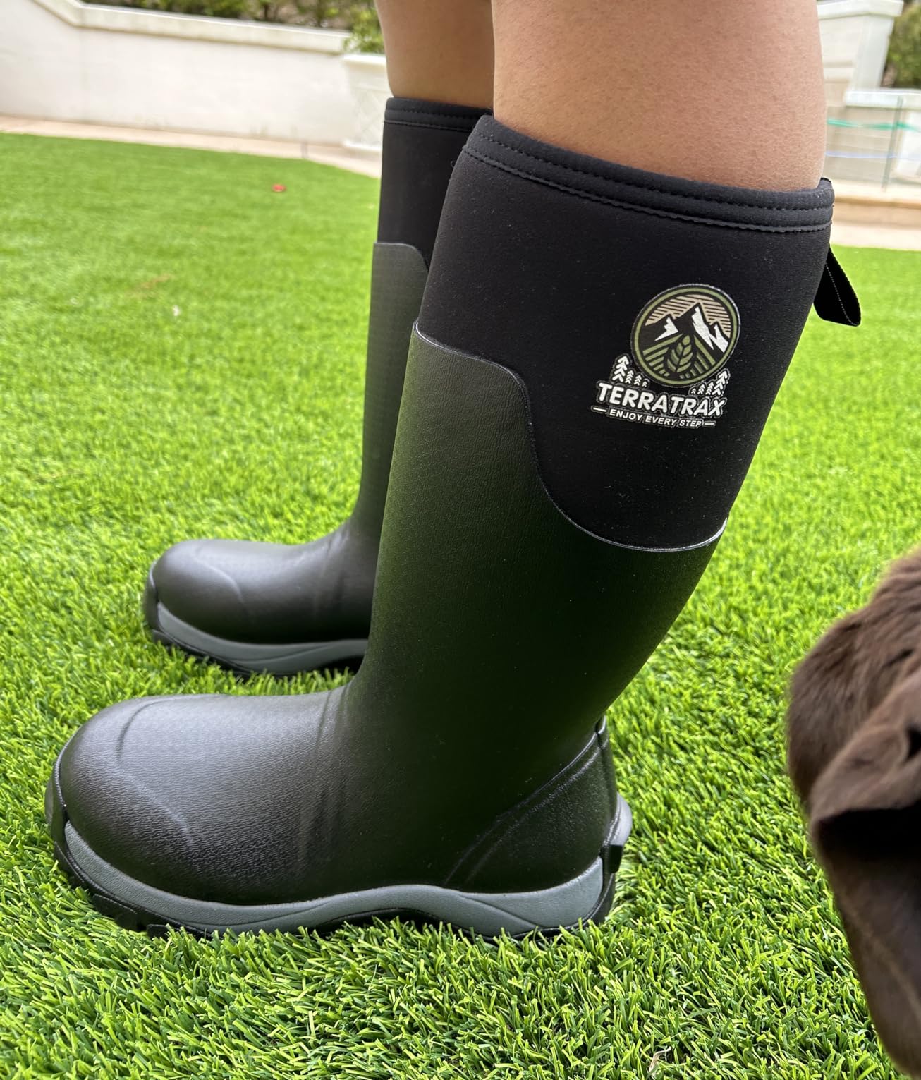 Men's Waterproof Rubber Mud Boots for Farm, Work & Concrete customer photo 2