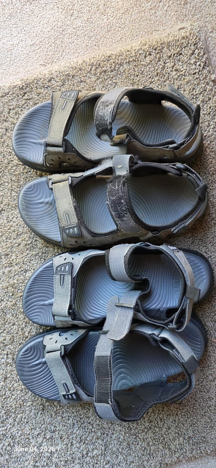 KuaiLu Mens Hiking Sandals with Orthopedic Arch Support Footbed customer photo 1