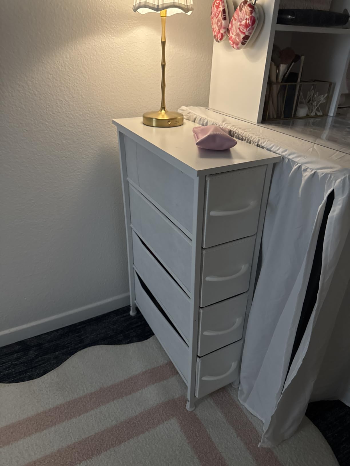 Somdot Tall Dresser for Bedroom, 6 Drawer Storage Cabinet, White customer photo 1